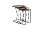Hanah Home Juego de mesas nido Ren - Walnut